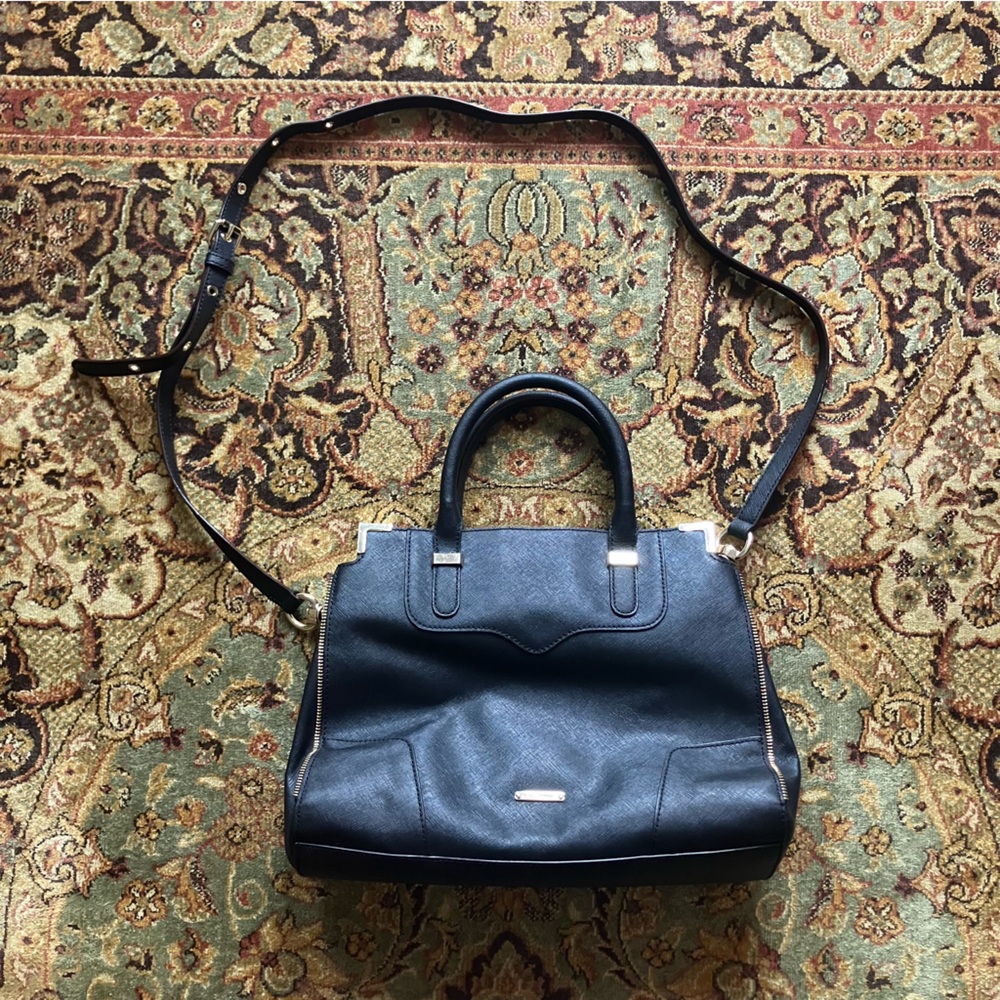 Rebecca Minkoff Black Handbag with Top Handle